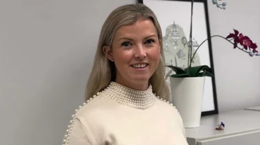 Therese får kreftbehandling ved Aleris.