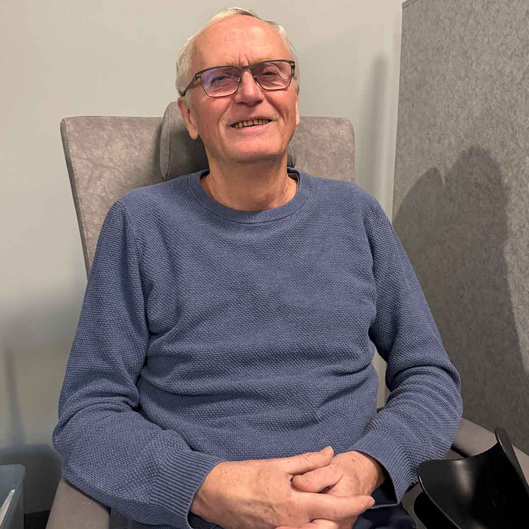 Hans Kristian kneprotese.