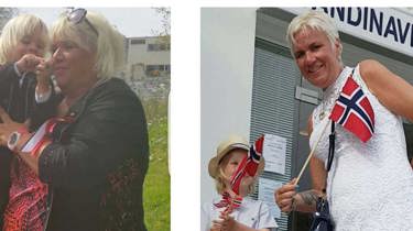 Eli før og etter slankeoperasjon. 